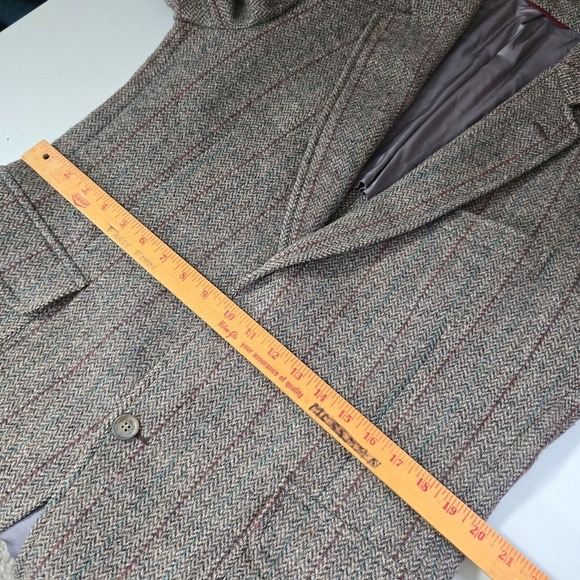 Jos A Bank Sport Coat Men 40L Harris Tweed Pure Scottish Wool Blazer Jacket READ - Picture 13 of 16
